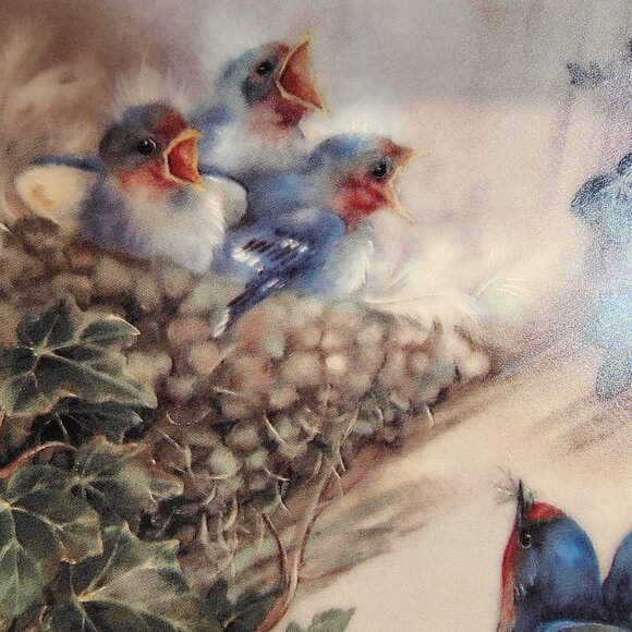 2/$40 Nature's Poetry Series Decorative Plate 'Cherub Chorale' Lena Liu - Picture 6 of 7